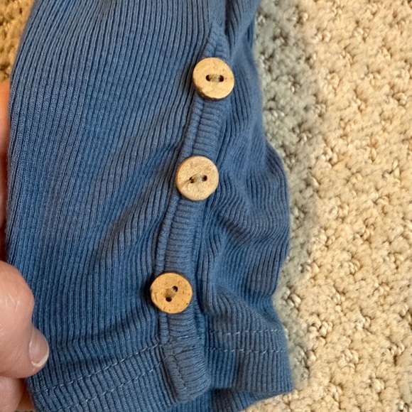 Women's Ribbed LS Henley - Picture 2 of 12